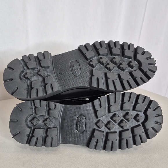 G.H Bass Women's Whitney Super Lug Weejuns Penny Loafer Black Leather - Size 6.5 - Picture 13 of 16